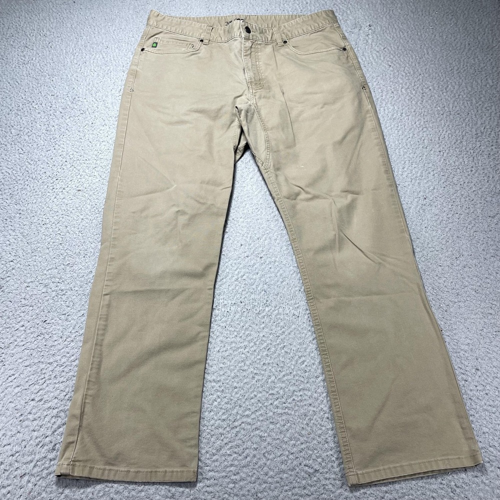 Stio Pants Mens 36S Beige Canvas 5 Pocket Chino‎ Stretch Casual Outdoor 36x29